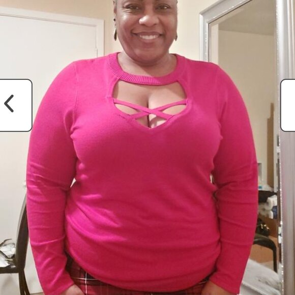 Sexy Strappy Zippered Sweater from Torrid - Picture 4 of 7